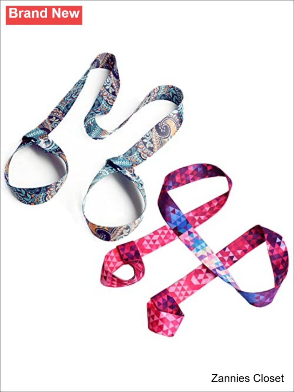 โจ Nylon Yoga Mat Straps Set of 2 Adjustable Carrier for Pilates Exercise